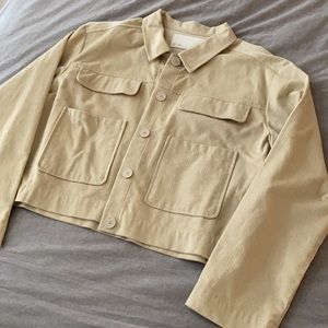 OAK + FORT cropped corduroy Jacket